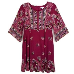 NWT Cato Floral Babydoll BOHO Festival Dress Sz XS